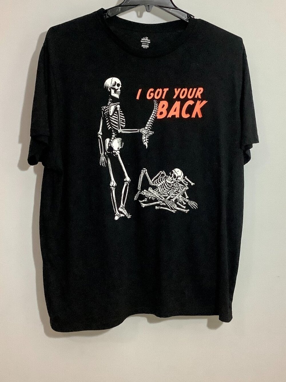 Halloween Black Shirt Short Sleeve Skeleton Scary, Wierd Eye Catching Unisex
